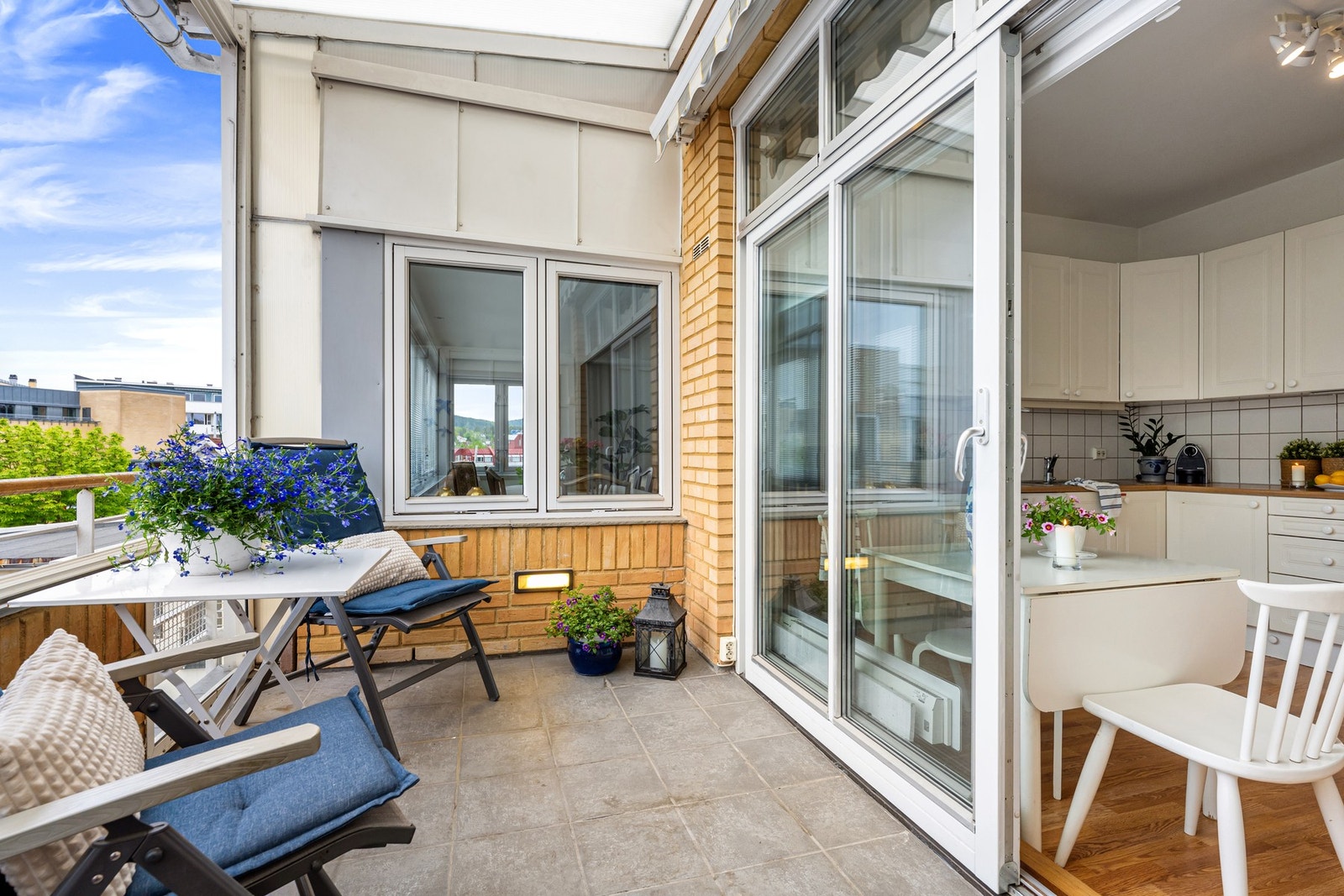 Flott og solrik terrasse på cirka 7 kvm Galleribilde