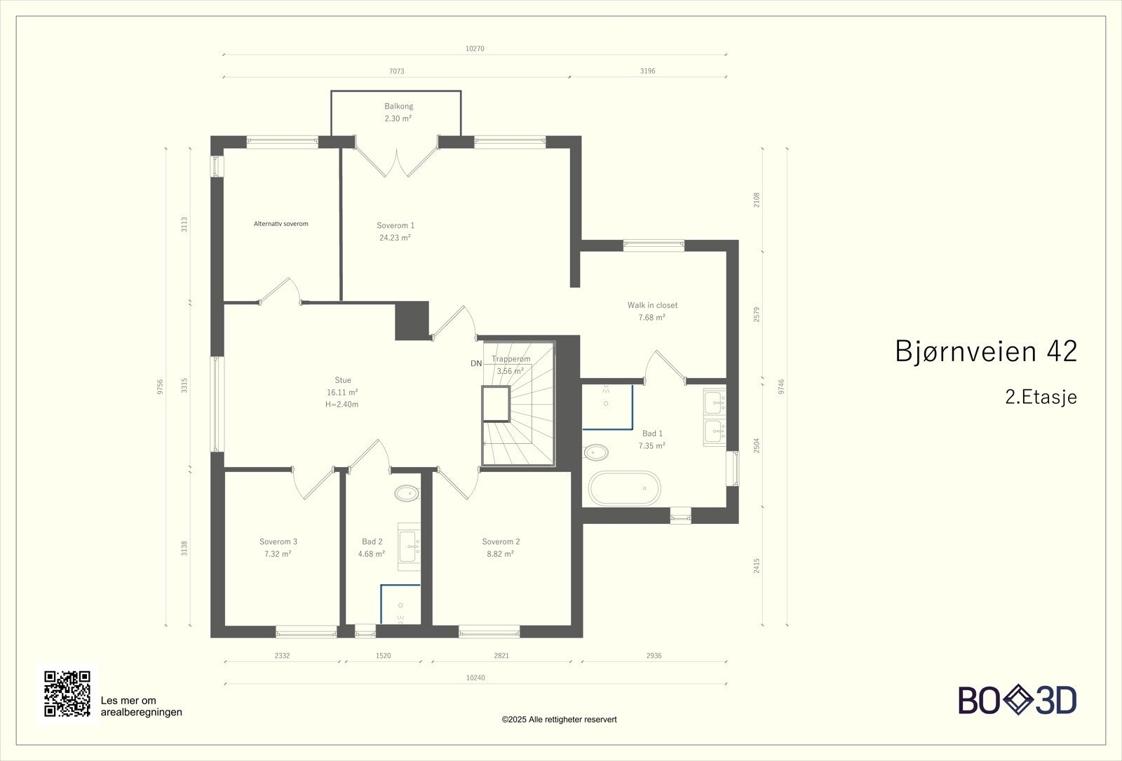 Alternativ plantegning 2. etg Galleribilde