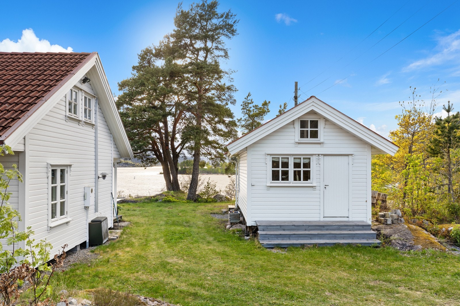 Utsikt sett fra innkjøringen til parkeringsplassen Galleribilde