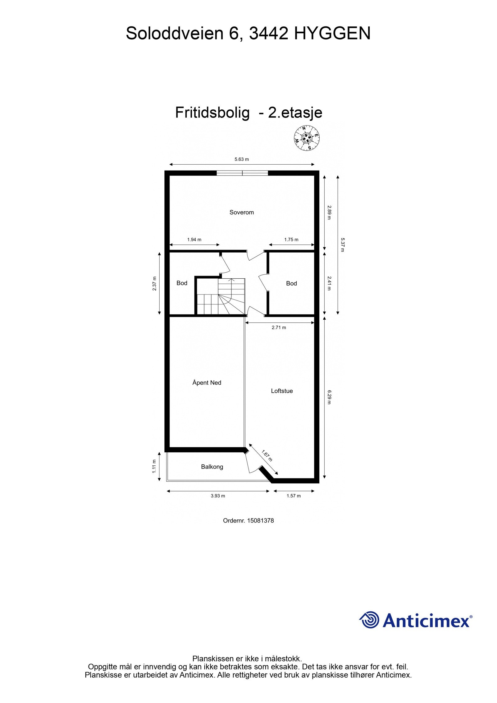 Planskisse 2. etasje Galleribilde