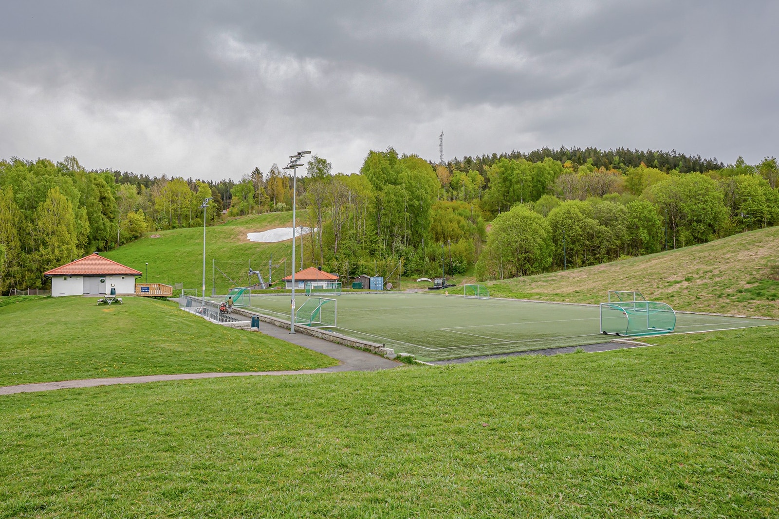 Jerikobanen er en populær boltreplass for barn og unge i alle aldre. Galleribilde