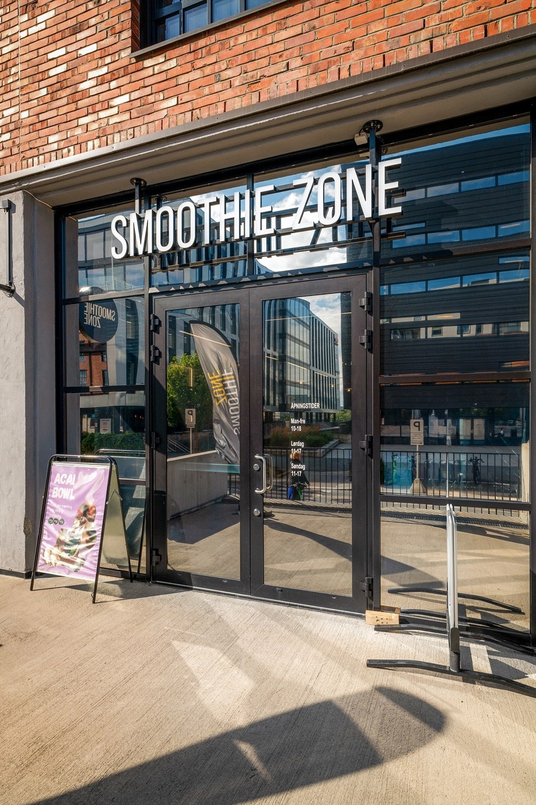 Super populære smoothie zone ligger få minutters gange unna på Vinslottet. Galleribilde