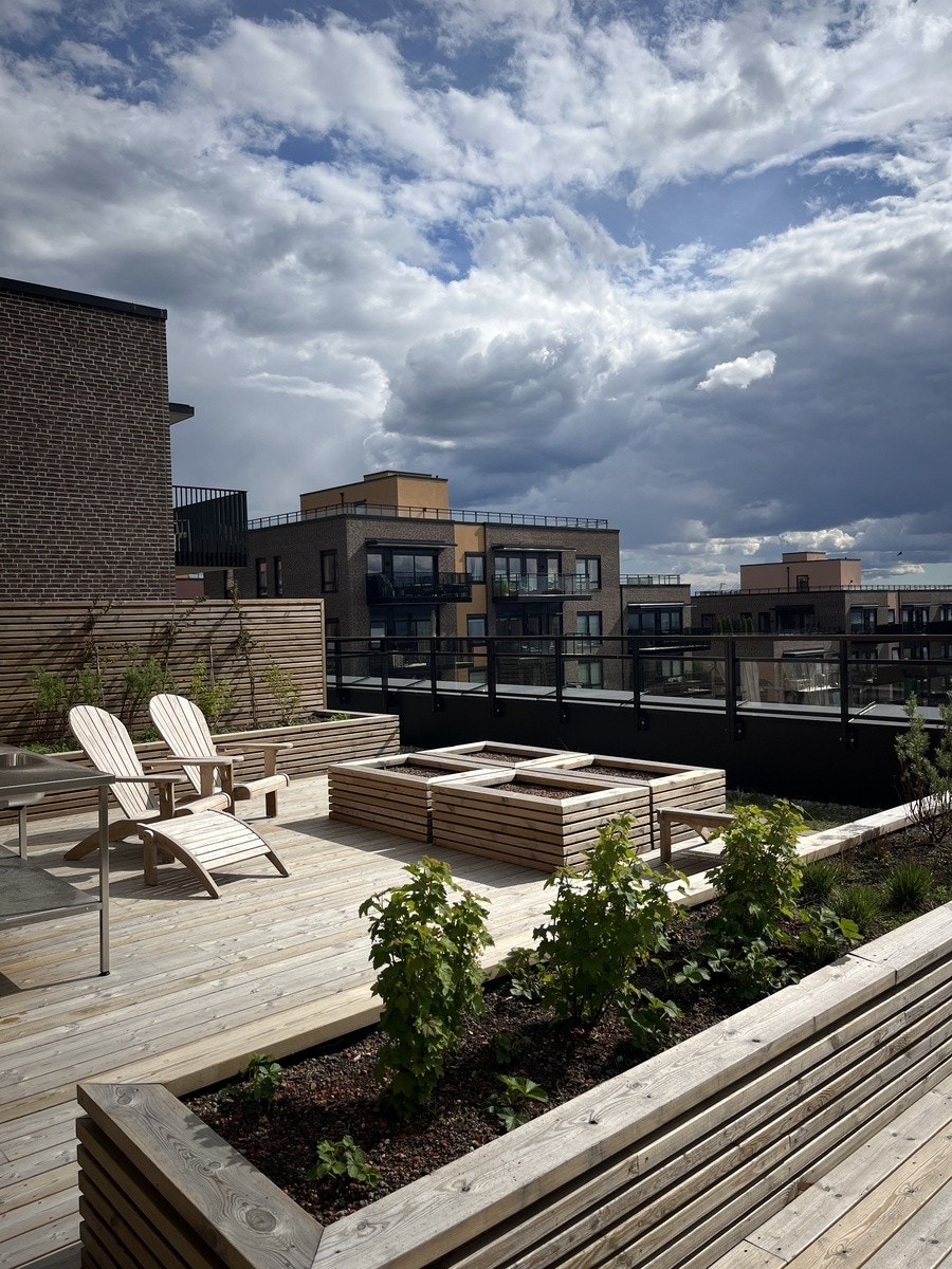 Takterrasse i egen oppgang Galleribilde