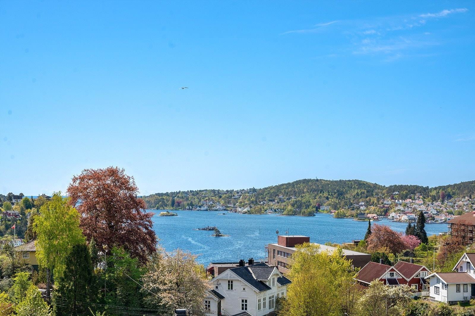 Ingeborgdalen 1 - Nydelig utsikt mot innseilingen til Arendal og mot Hisøy. Foto: Thor Brobakken. Galleribilde