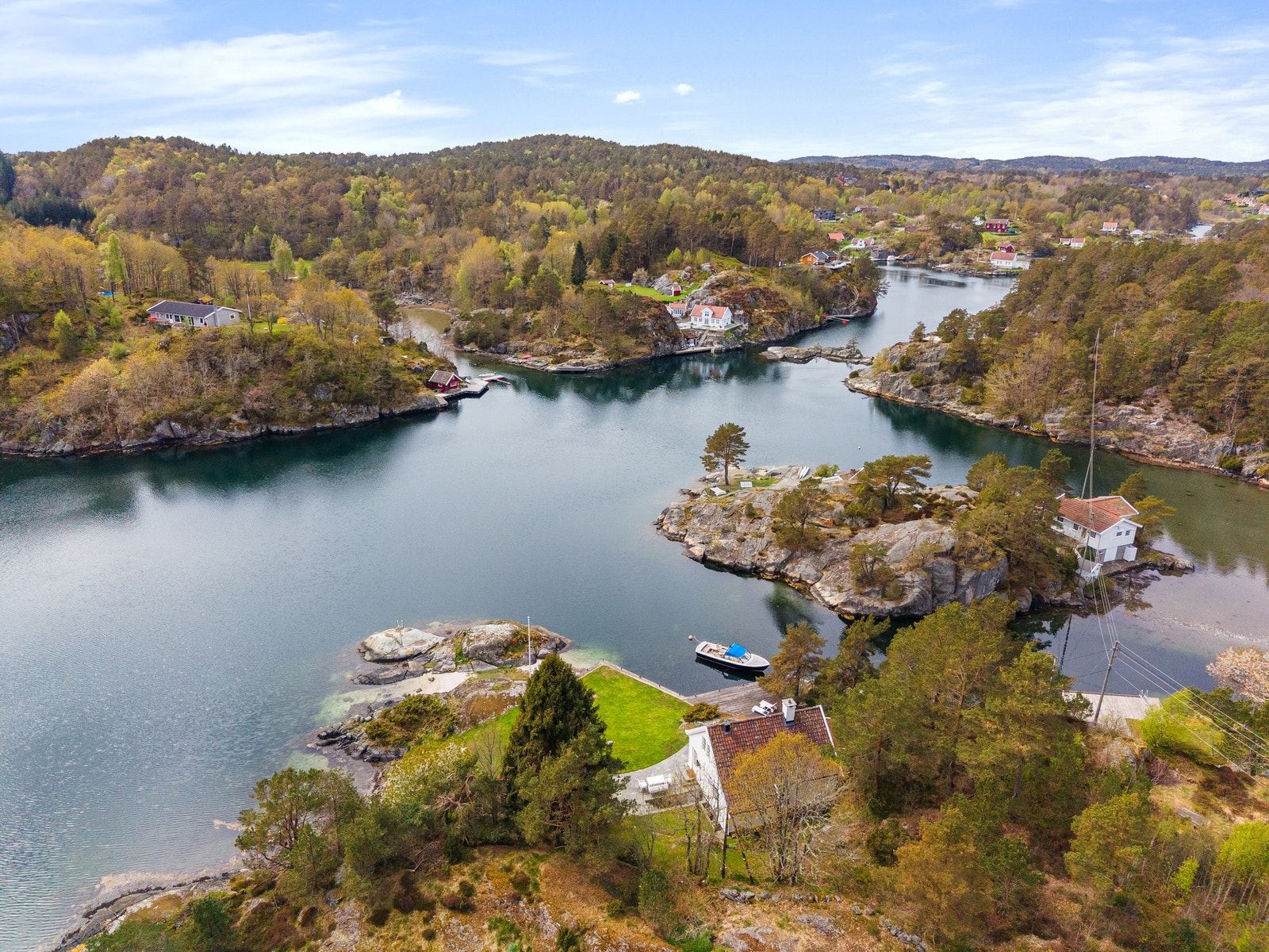 Dronebilde over området Galleribilde