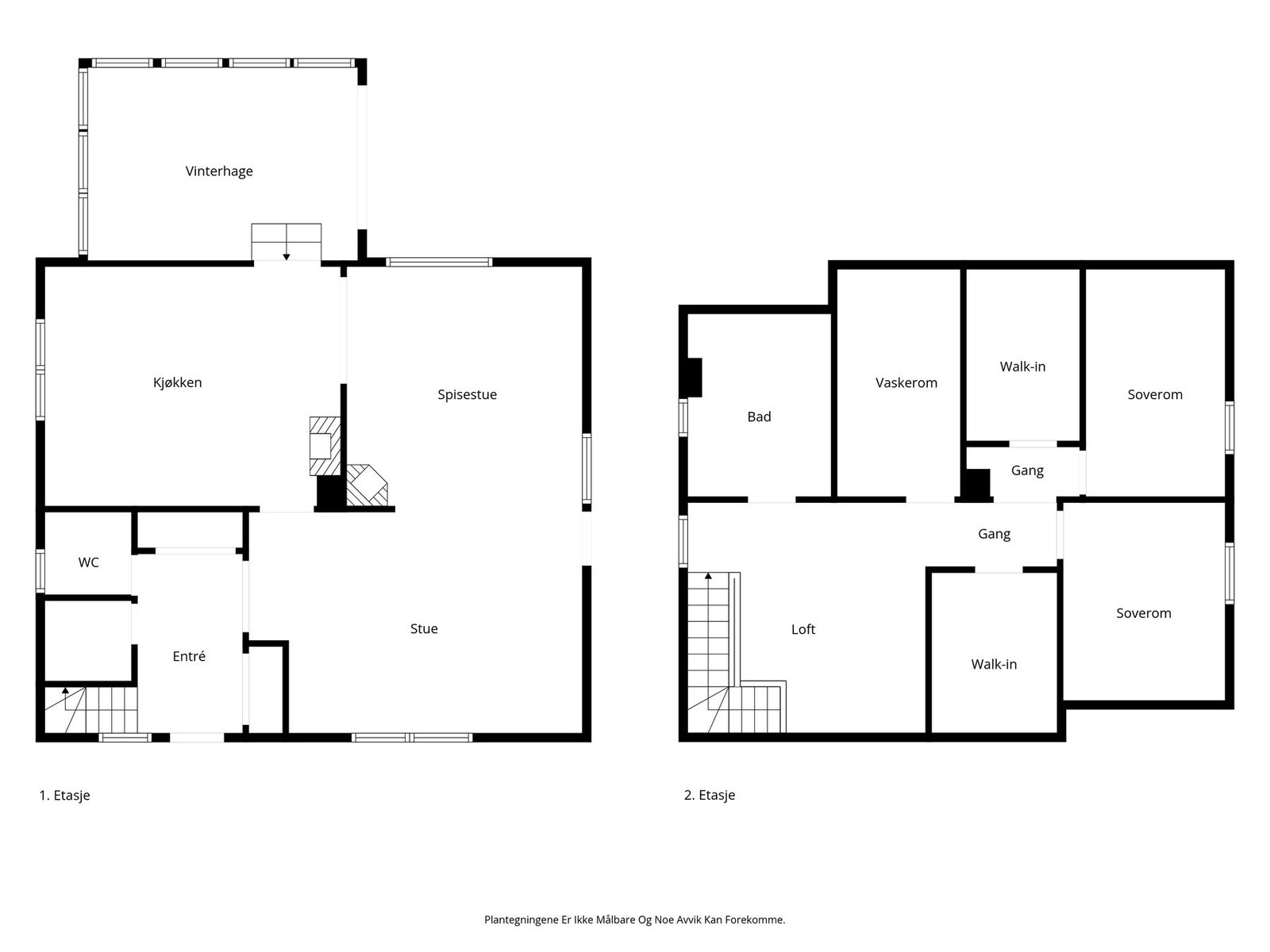 Plantegning - Begge plan Galleribilde