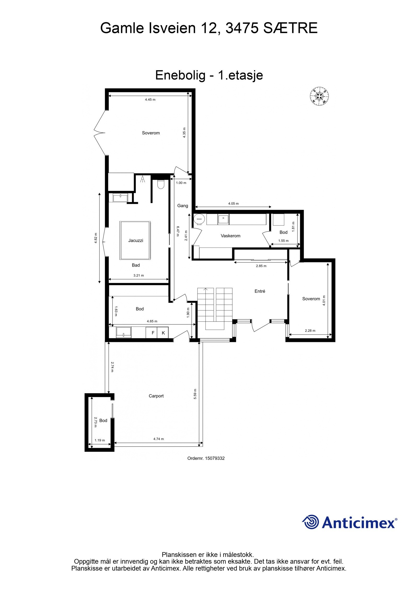 Plantegning 1.etasje Galleribilde