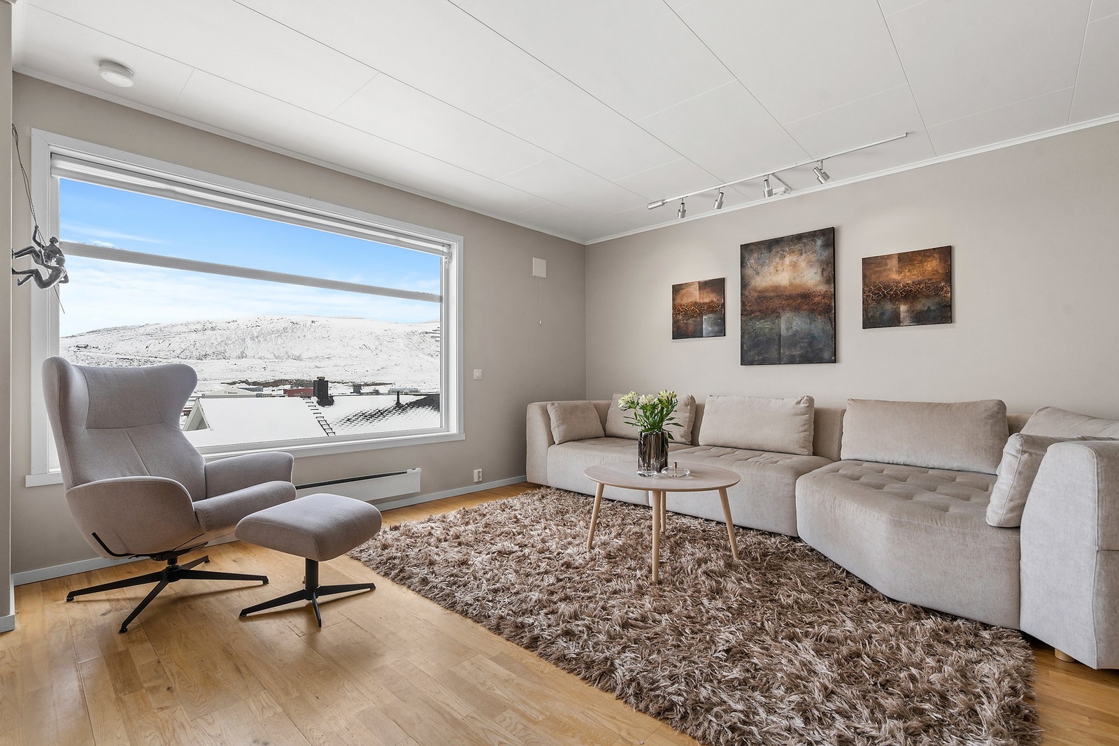 Delikat stue med utsyn Galleribilde