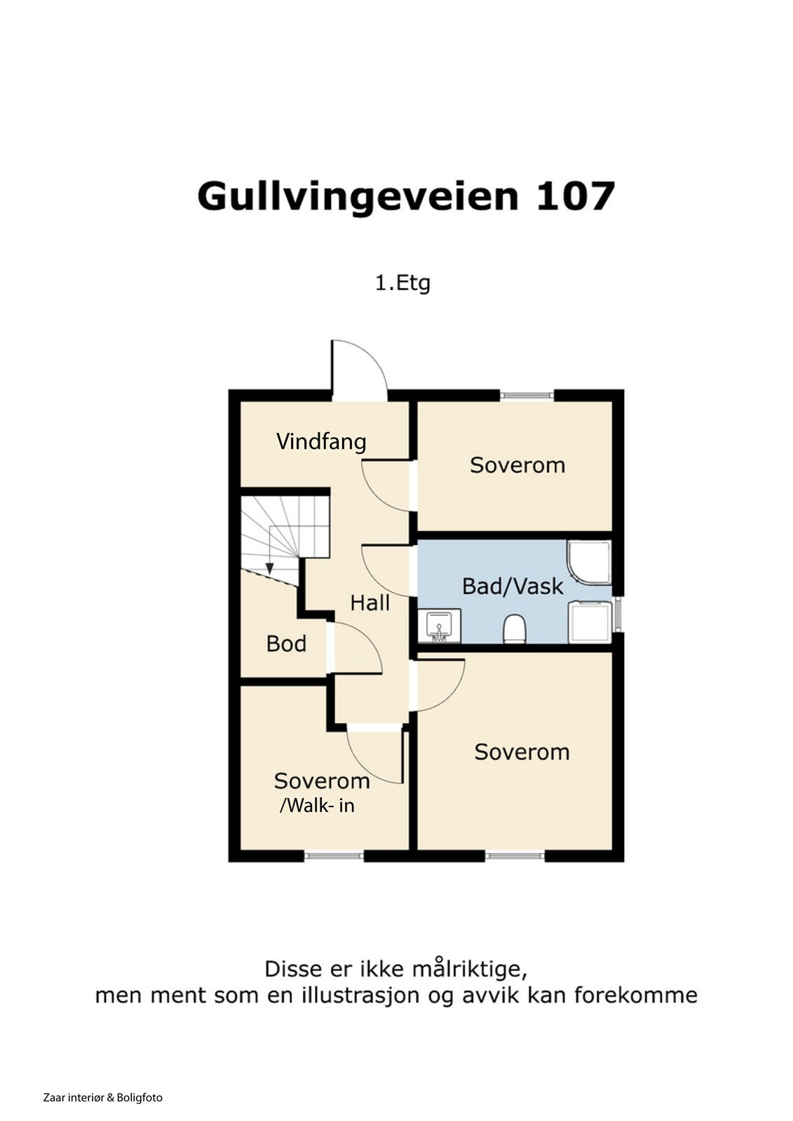 Plantegning 1.etg Galleribilde