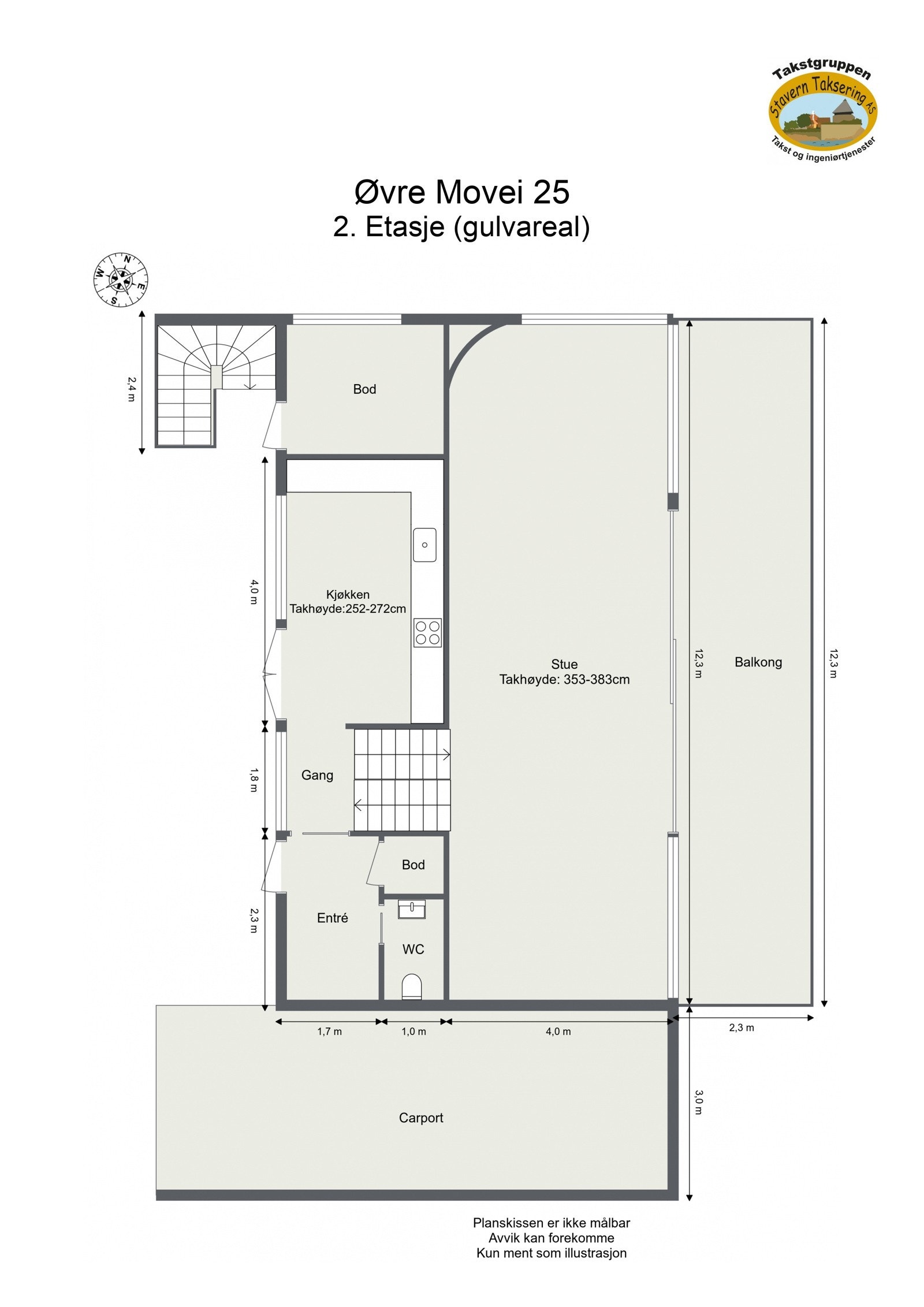 Plantegning 2. etasje. Galleribilde