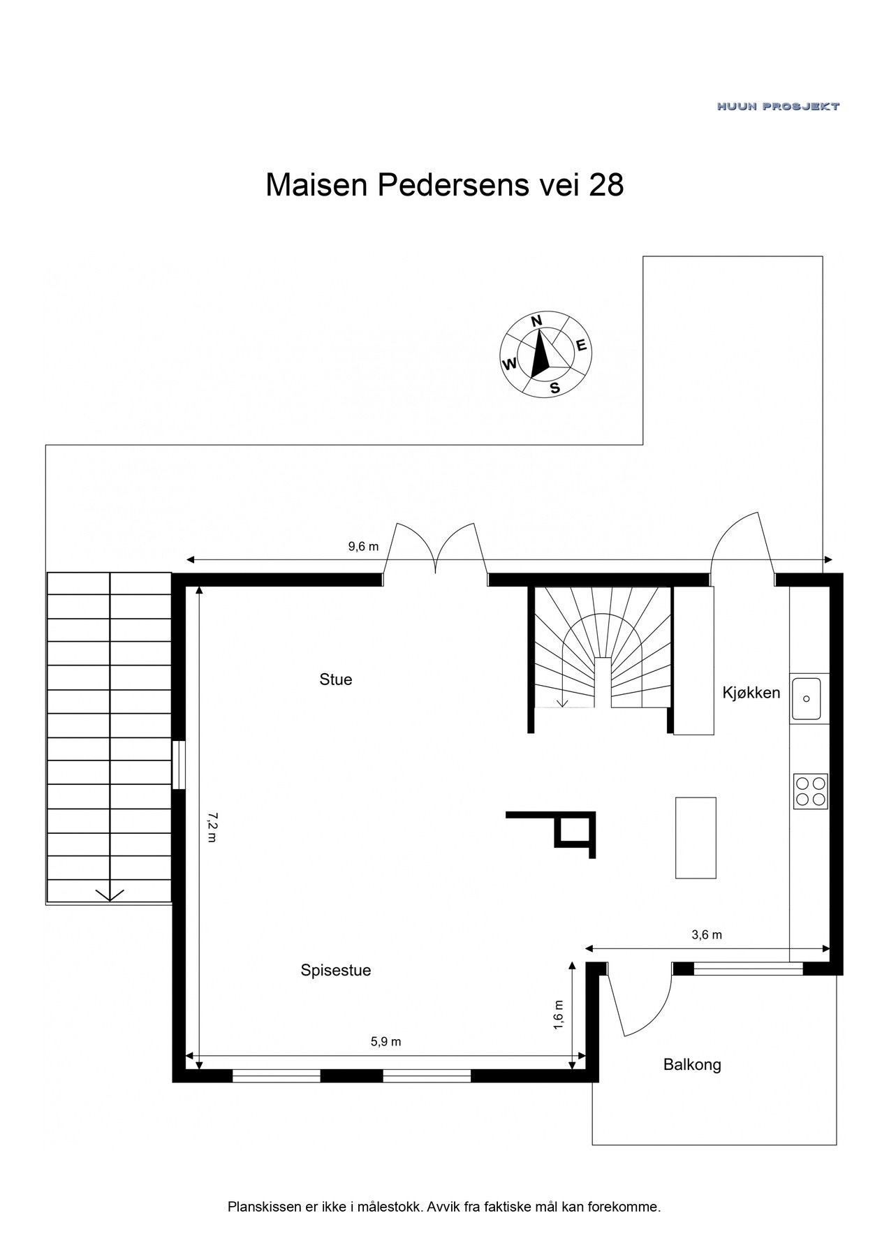 Plantegning - 1.etasje Galleribilde