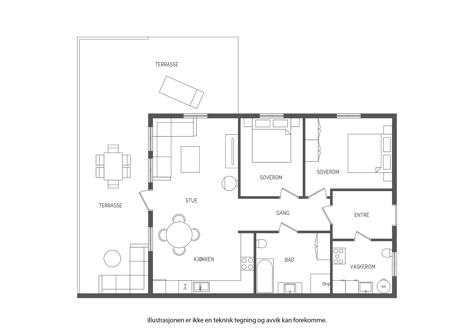 Planskisse Galleribilde
