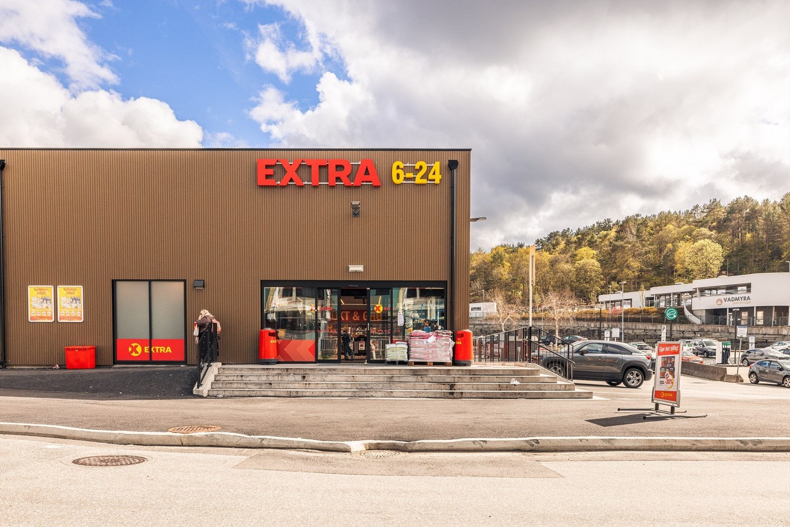 Like ved boligen ligger det matvarebutikk. Galleribilde