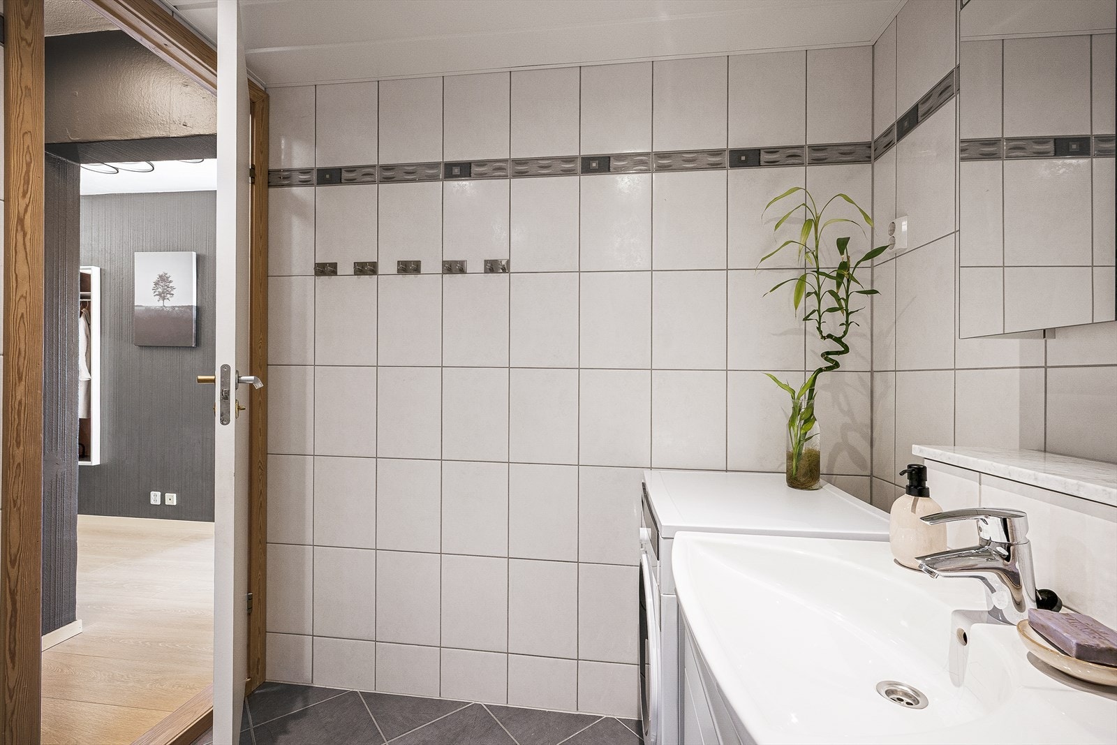 Badet har opplegg for vaskemaskin Galleribilde