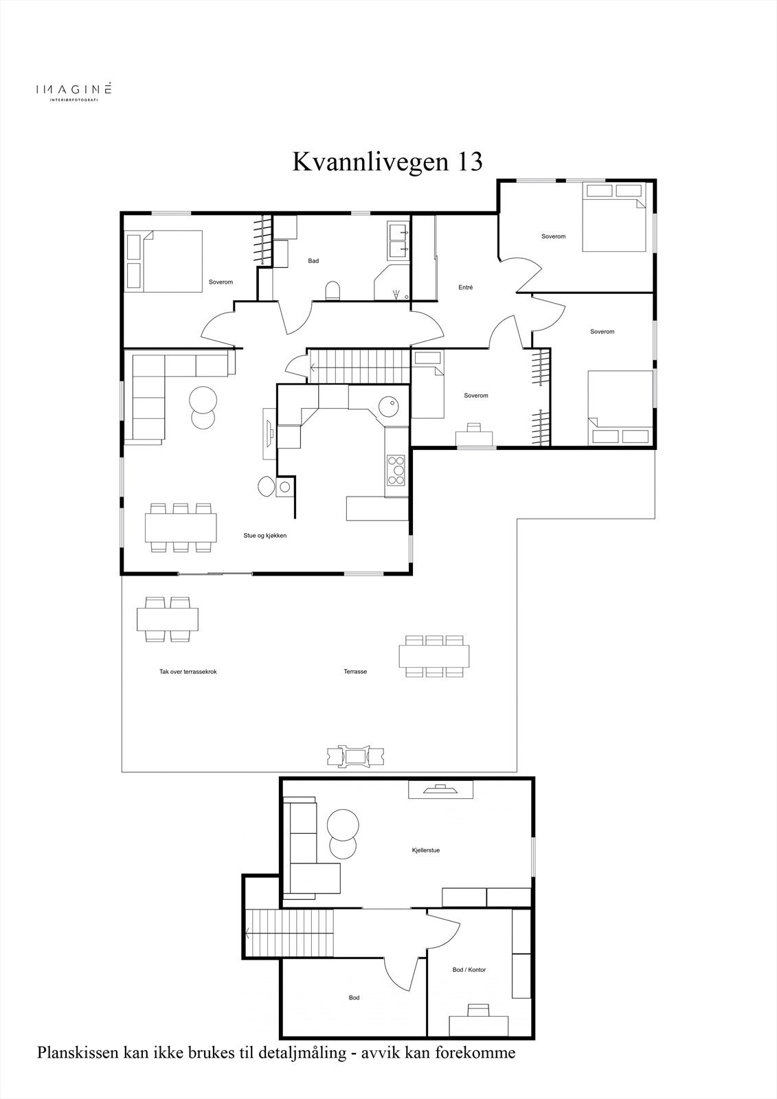 Kvannlivegen 13 - 2D - planløsning Galleribilde