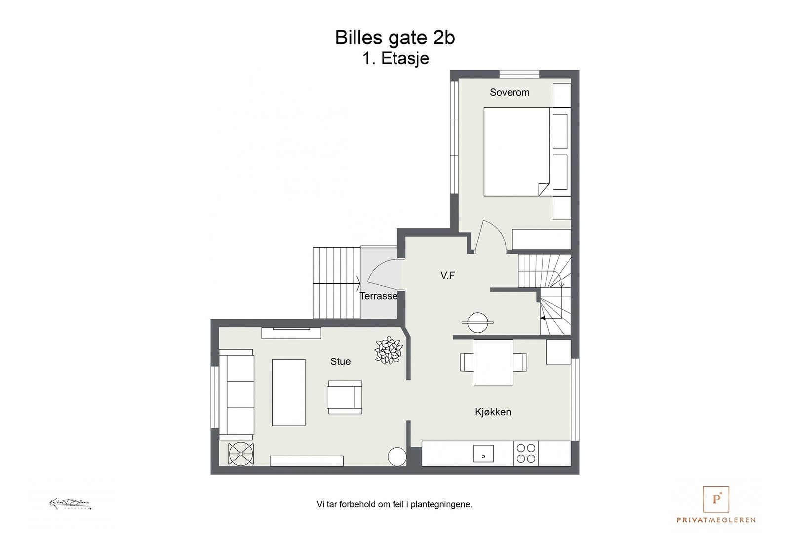 Plantegning 1. etasje Galleribilde