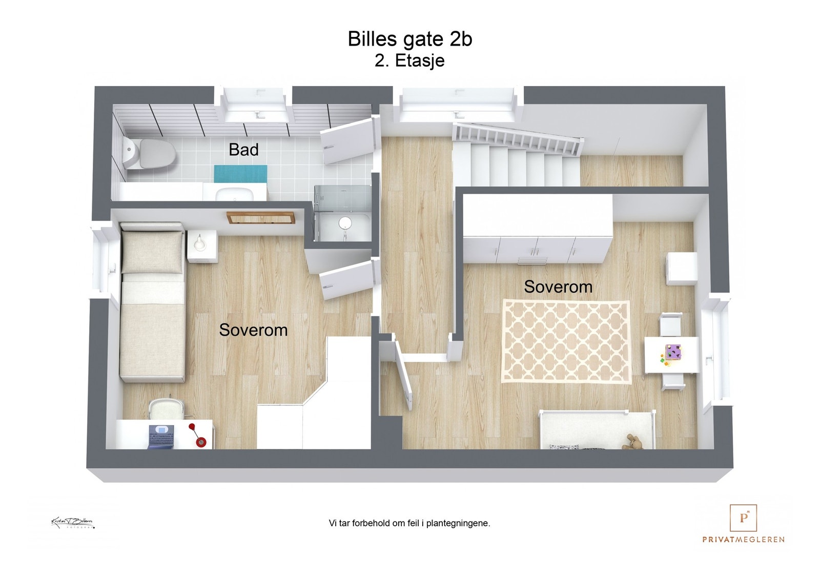 Plantegning 2. etasje Galleribilde