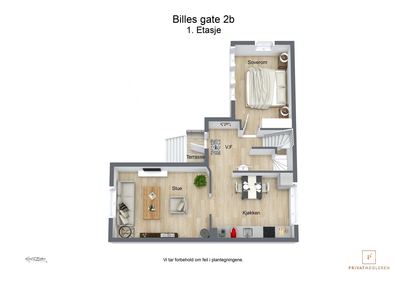 Plantegning 1. etasje Galleribilde