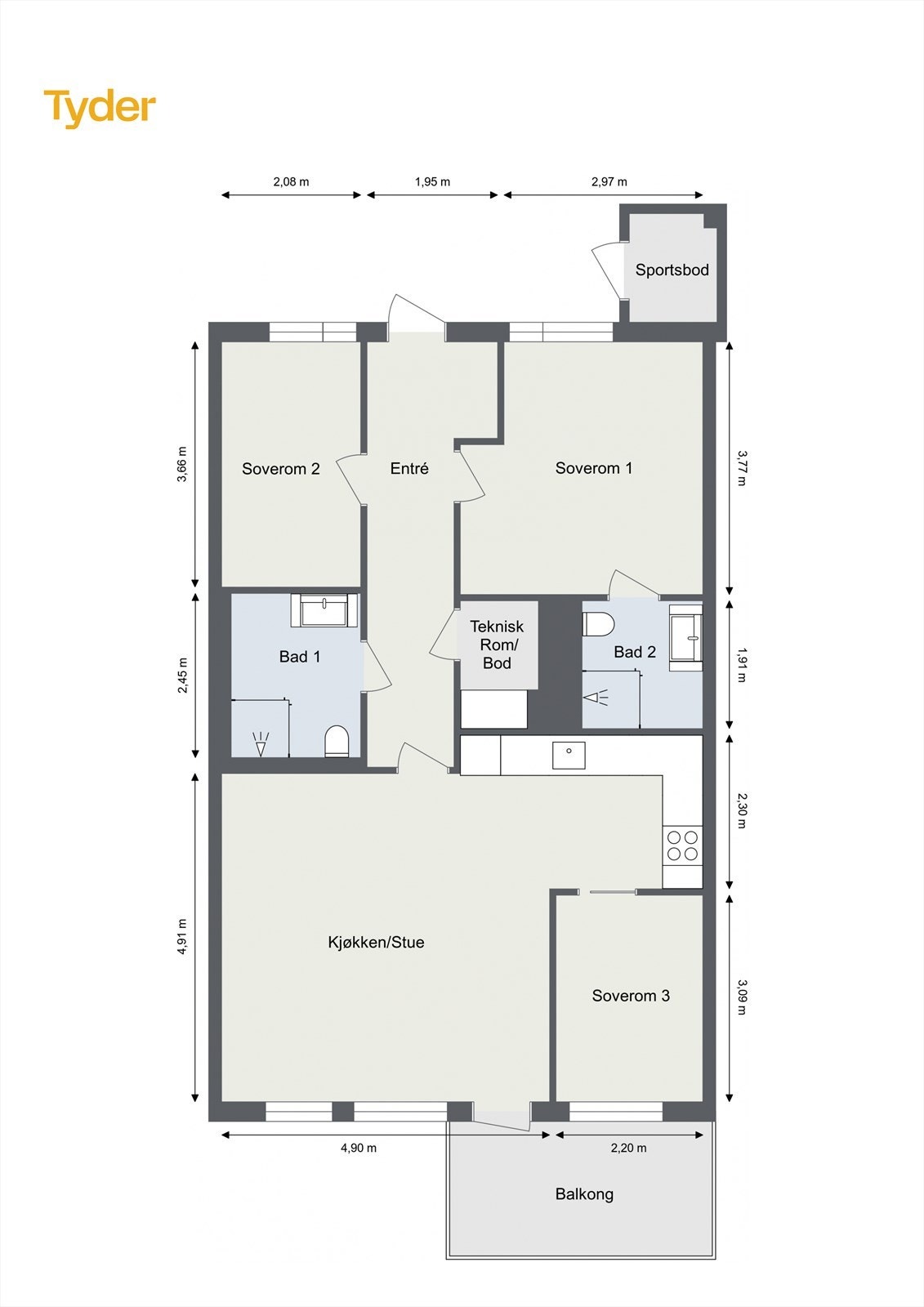 Plantegning Galleribilde