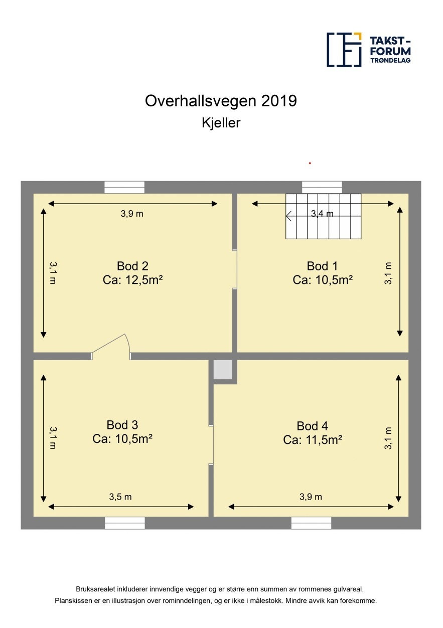 Plantegning u.etg. Galleribilde