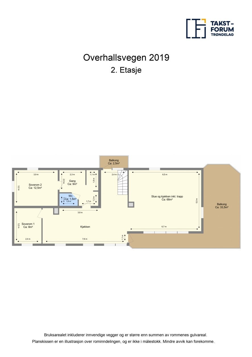 Plantegning 2.etg. Galleribilde