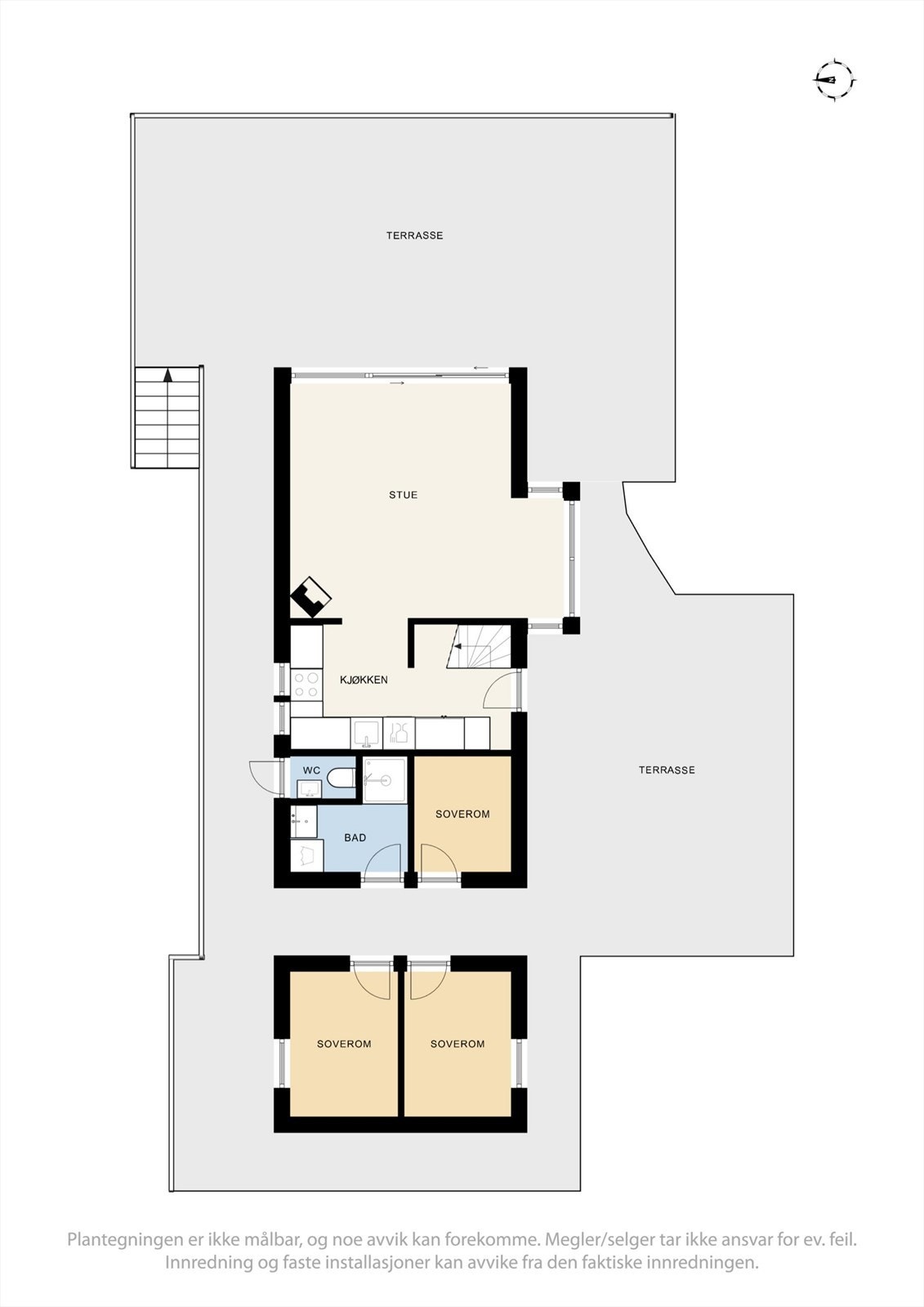 Plantegning av 1. etg. Galleribilde