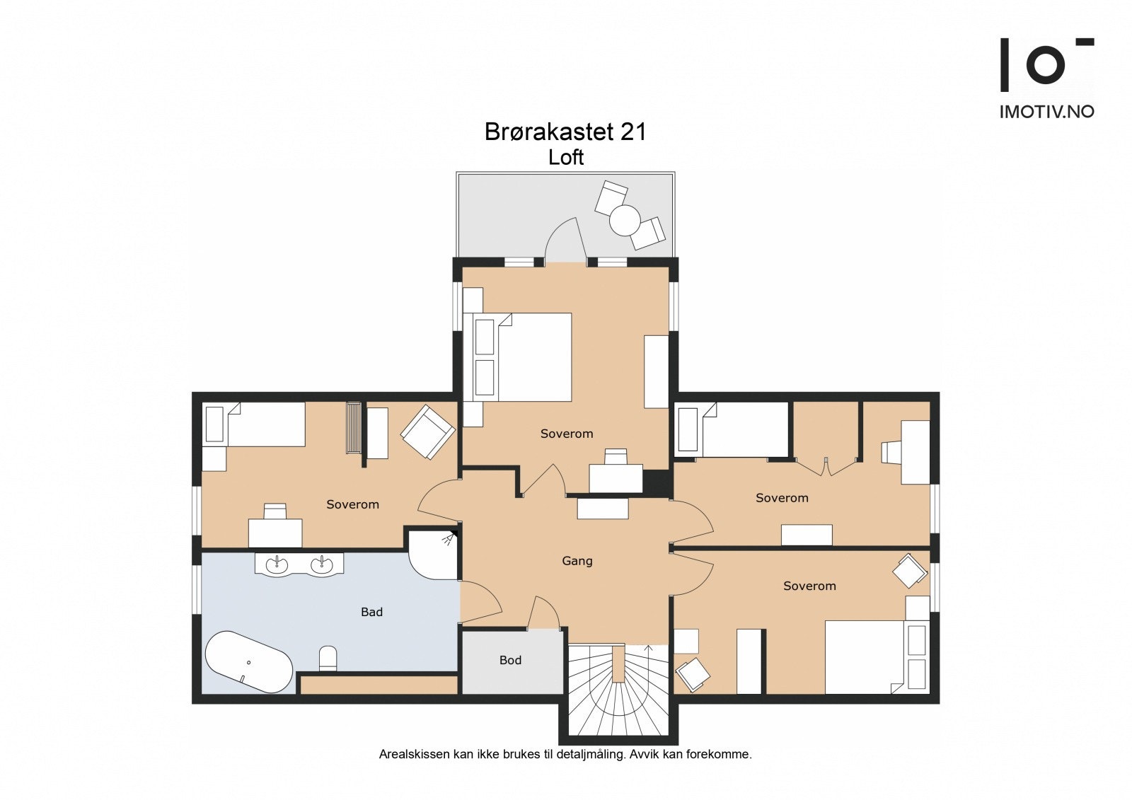 Planløsning loftetasje Galleribilde