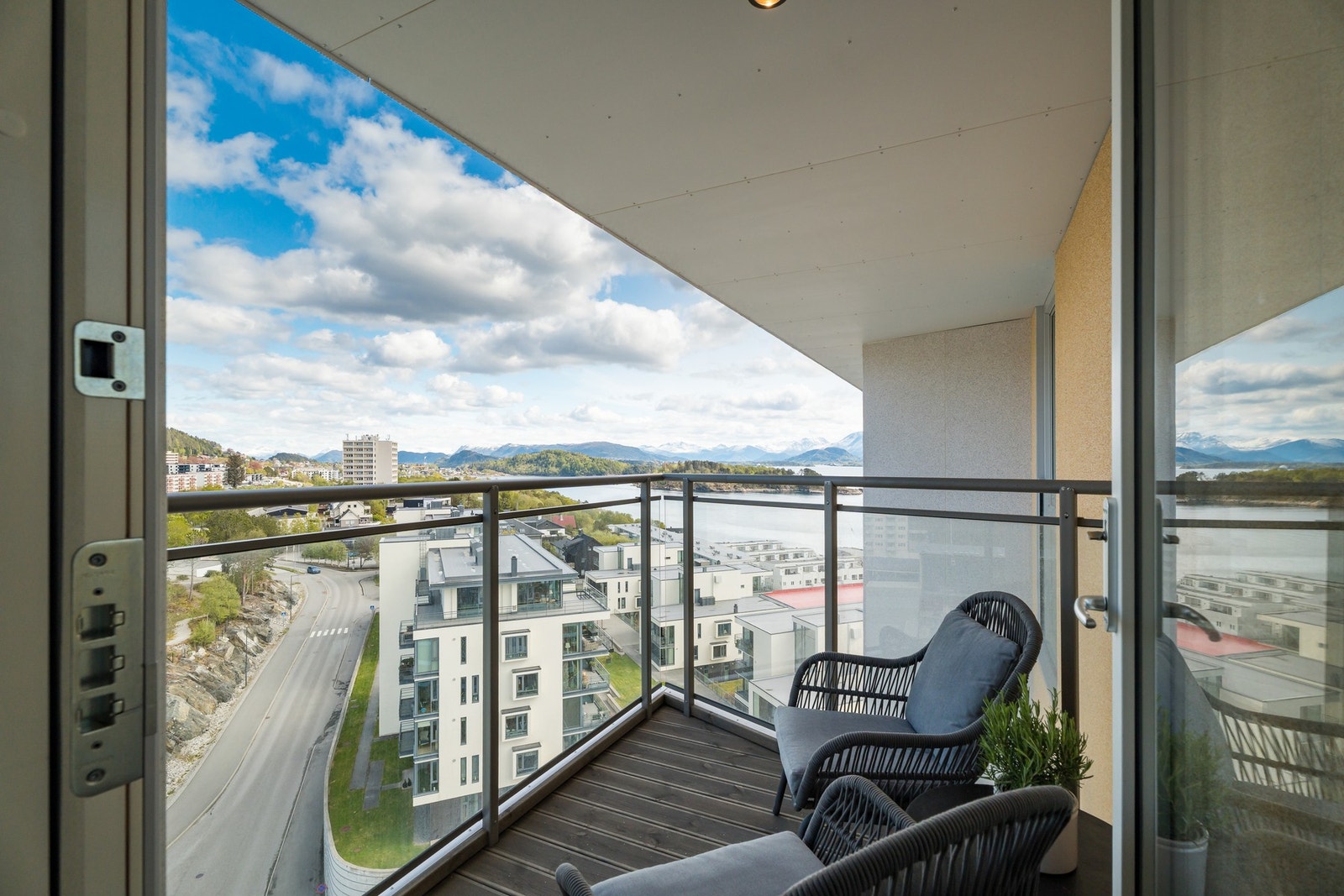 Veranda nummer 3 byr også på flott utsikt. Galleribilde