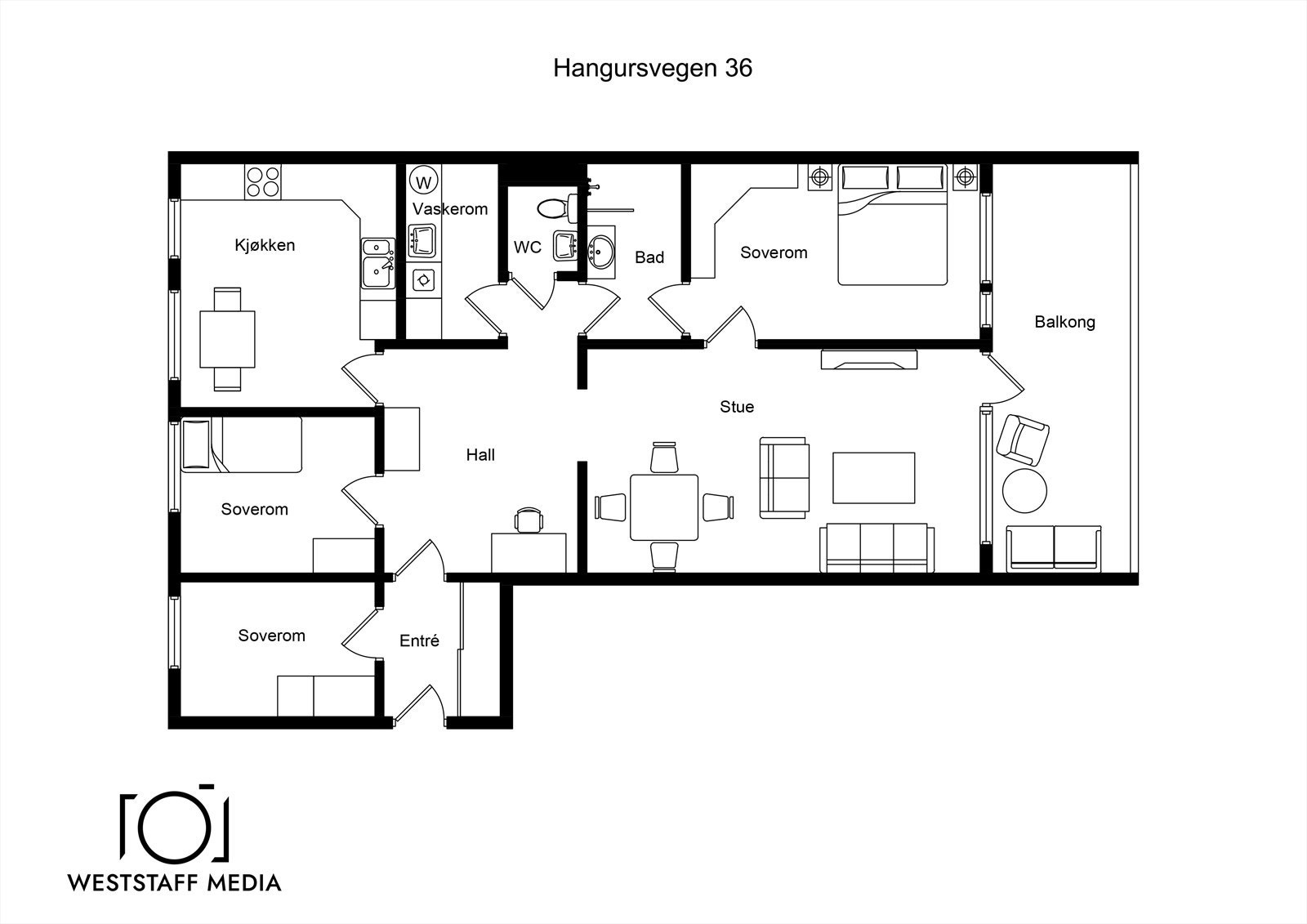 Her kan du sette deg inn i plantegningene. Galleribilde