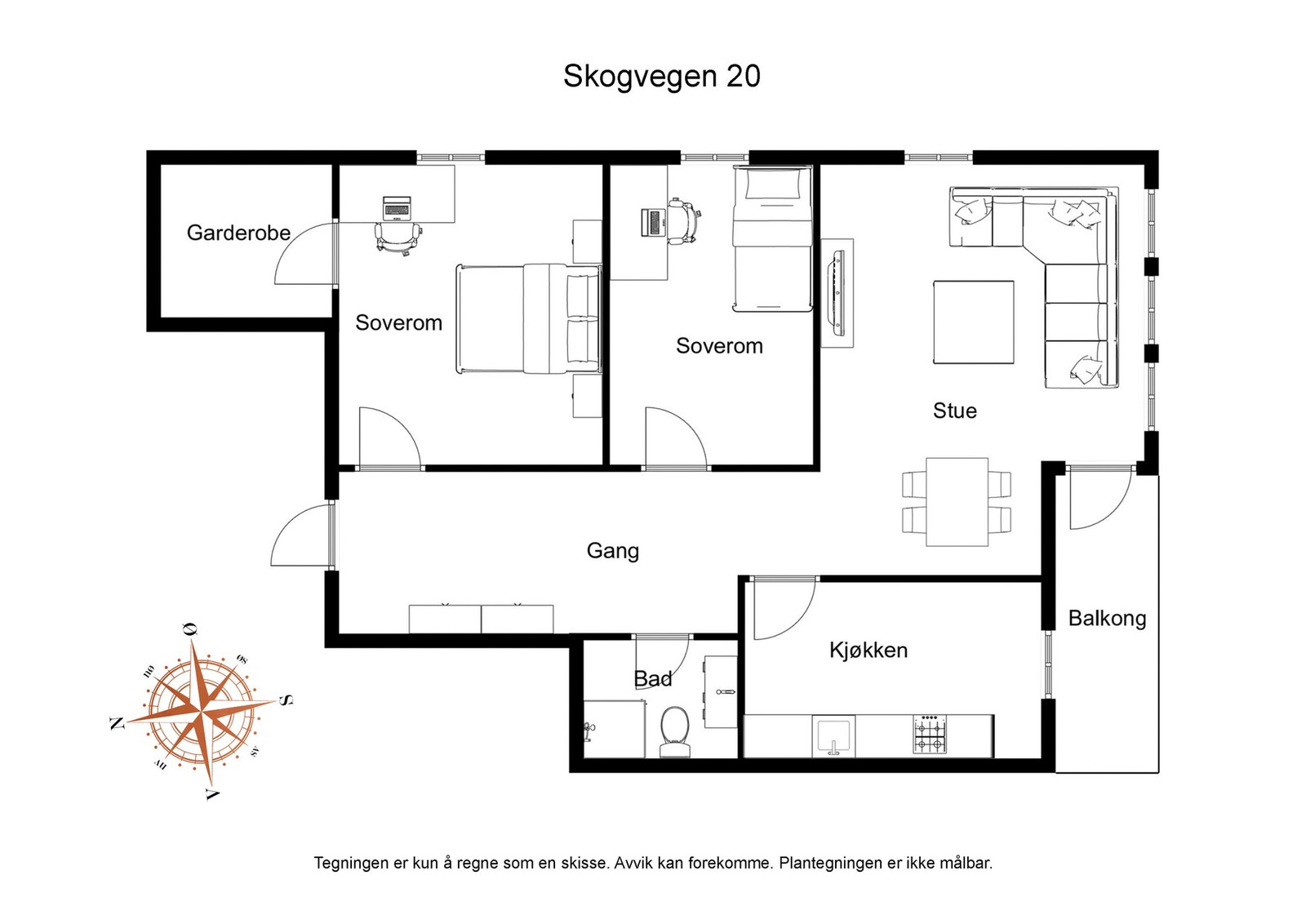 Plantegning Galleribilde