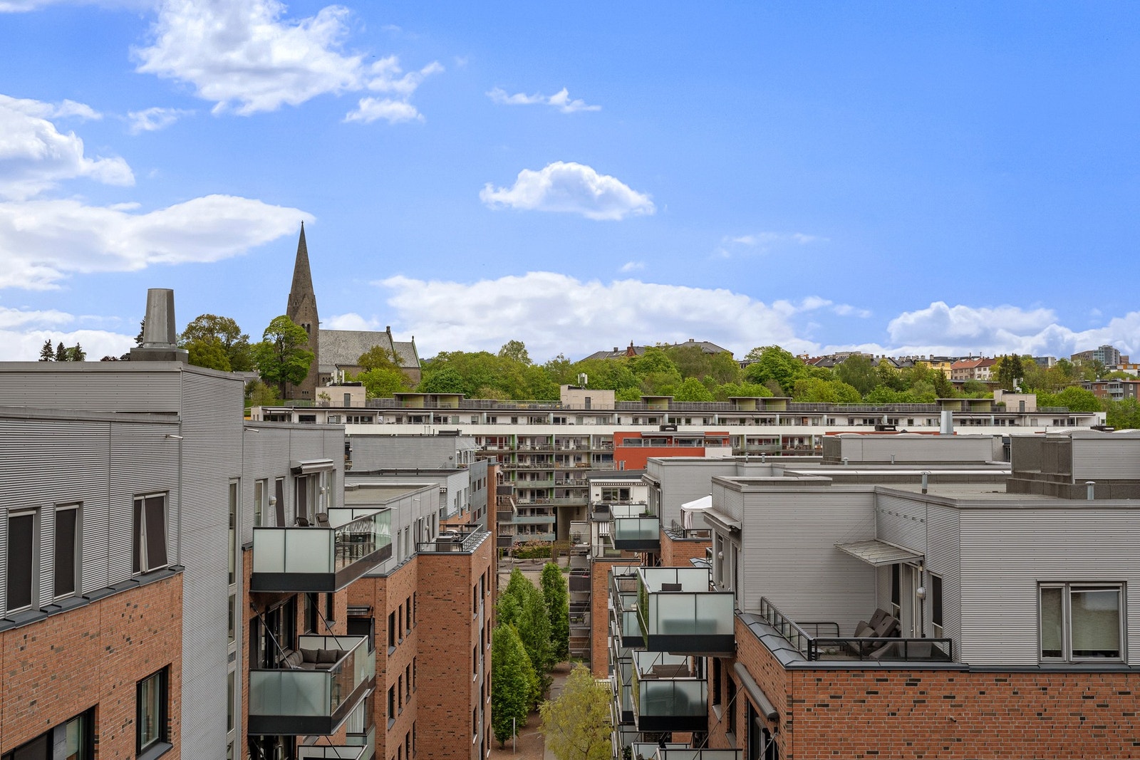 Utsikt fra takterrassen. Galleribilde