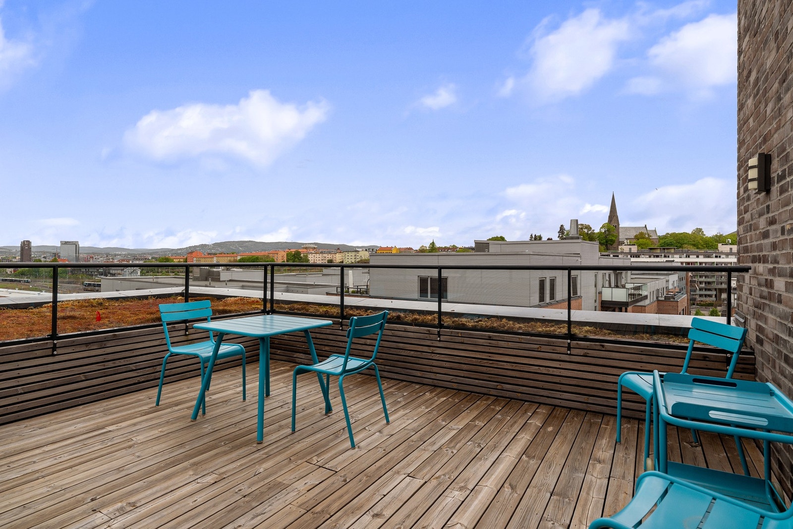 Felles takterrasse. Galleribilde