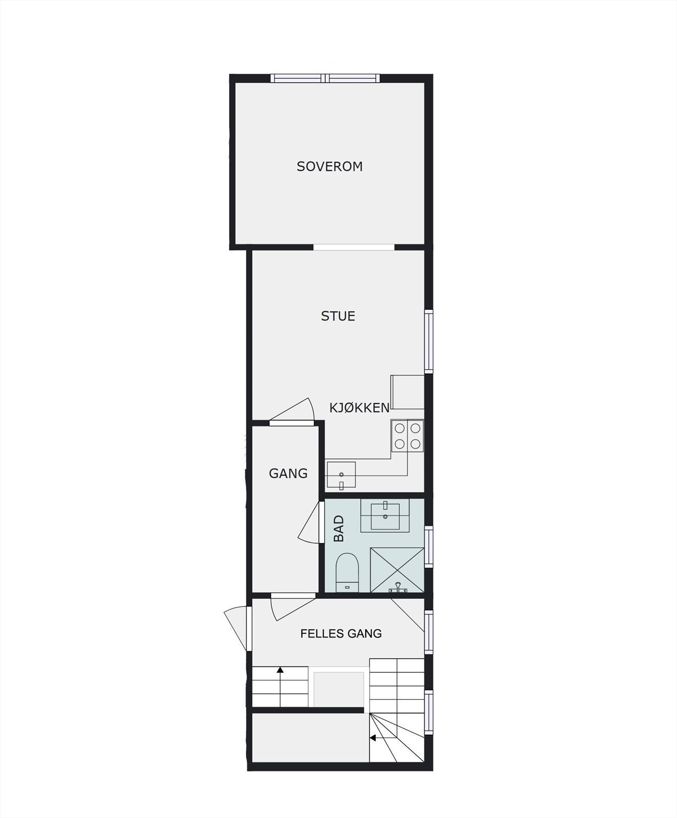 Plantegning leilighet 3 Galleribilde