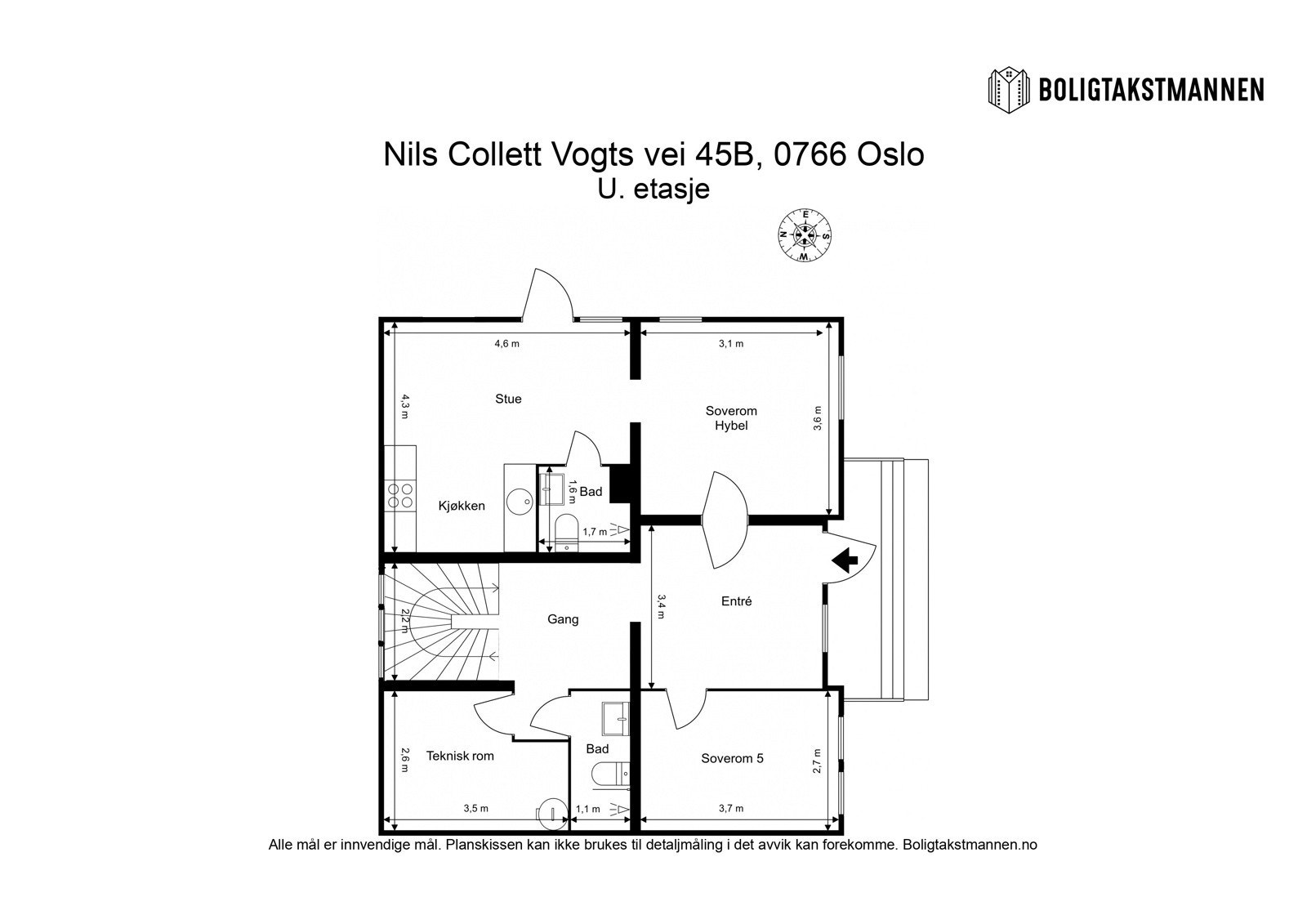 Plantegning 1. etasje Galleribilde