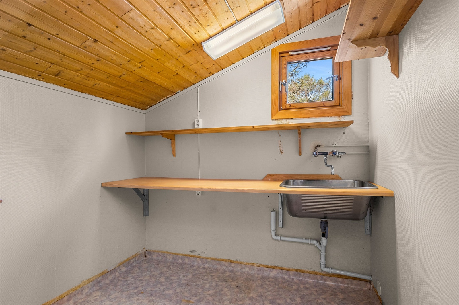 Boden har opplegg for vaskemaskin. Galleribilde