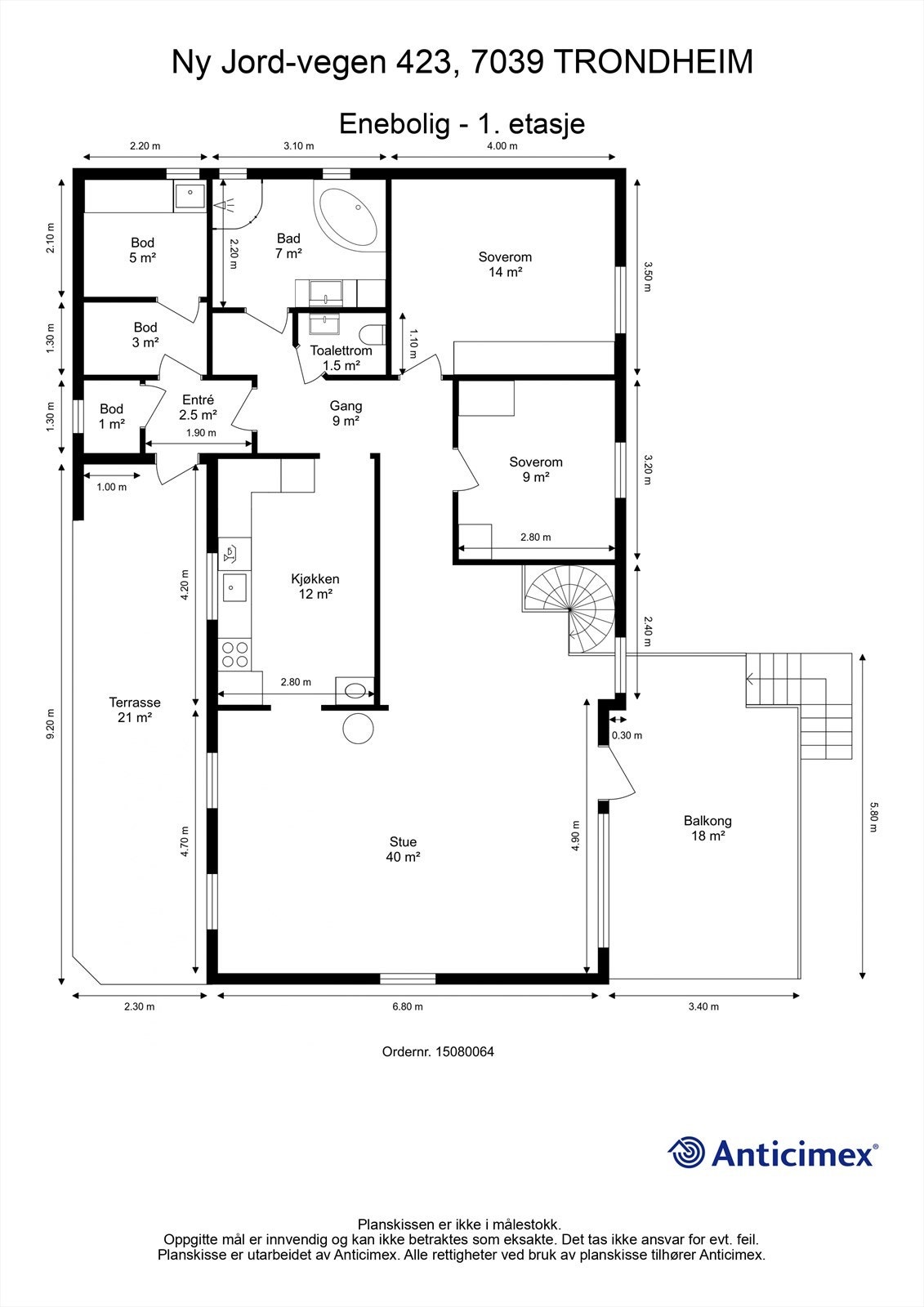 Planskisse 1. etasje. Galleribilde