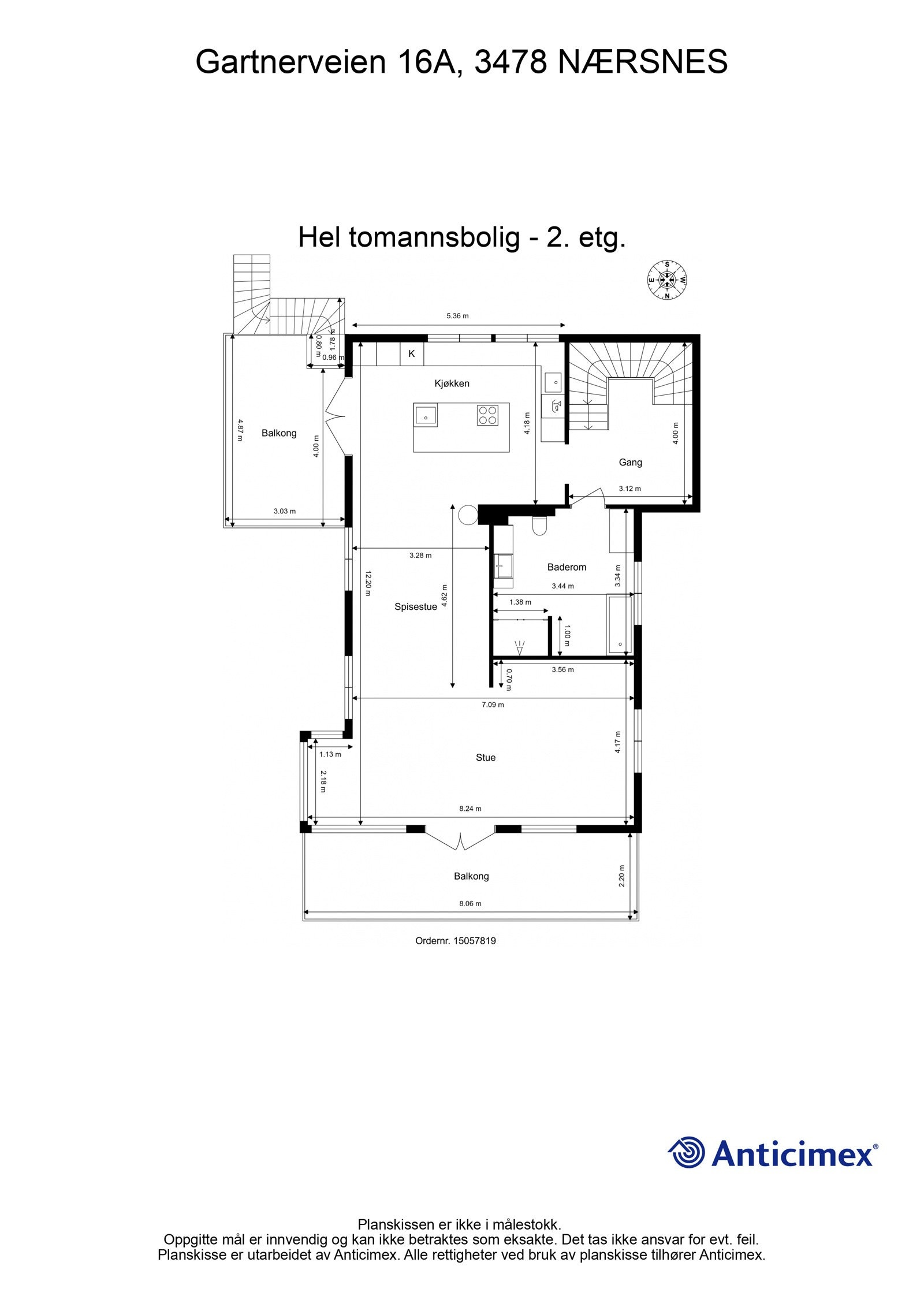 Planskisse 2. etasje Galleribilde