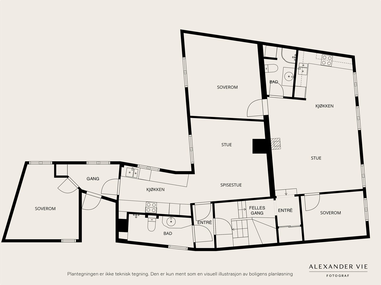 Plantegning Galleribilde