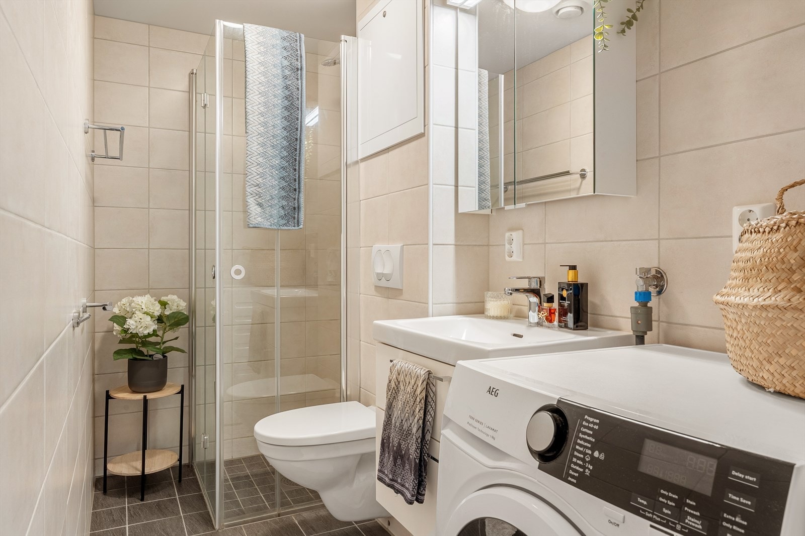 Badet ble rehabilitert i 2022 av fagfolk (Unik VVS as) Galleribilde