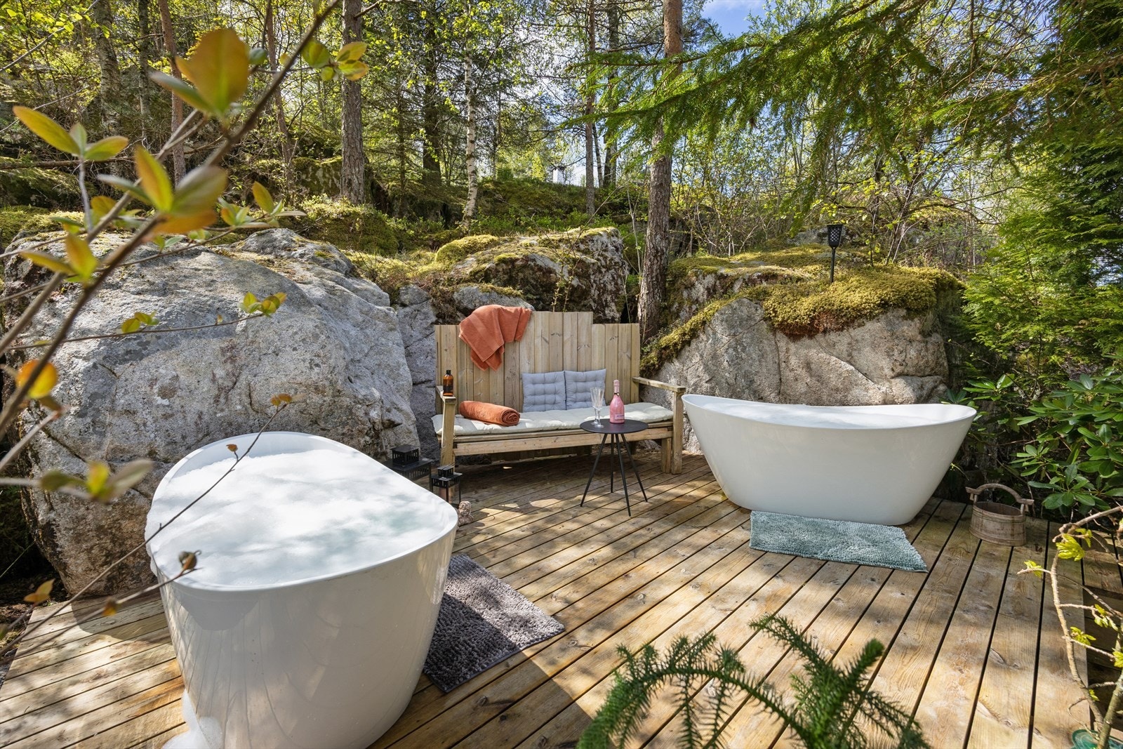 Den private spa-avdelingen er en unik del av eiendommen. Galleribilde
