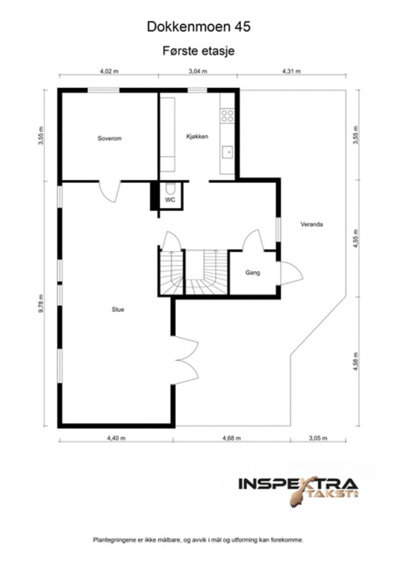 Plantegning 1. etasje Galleribilde