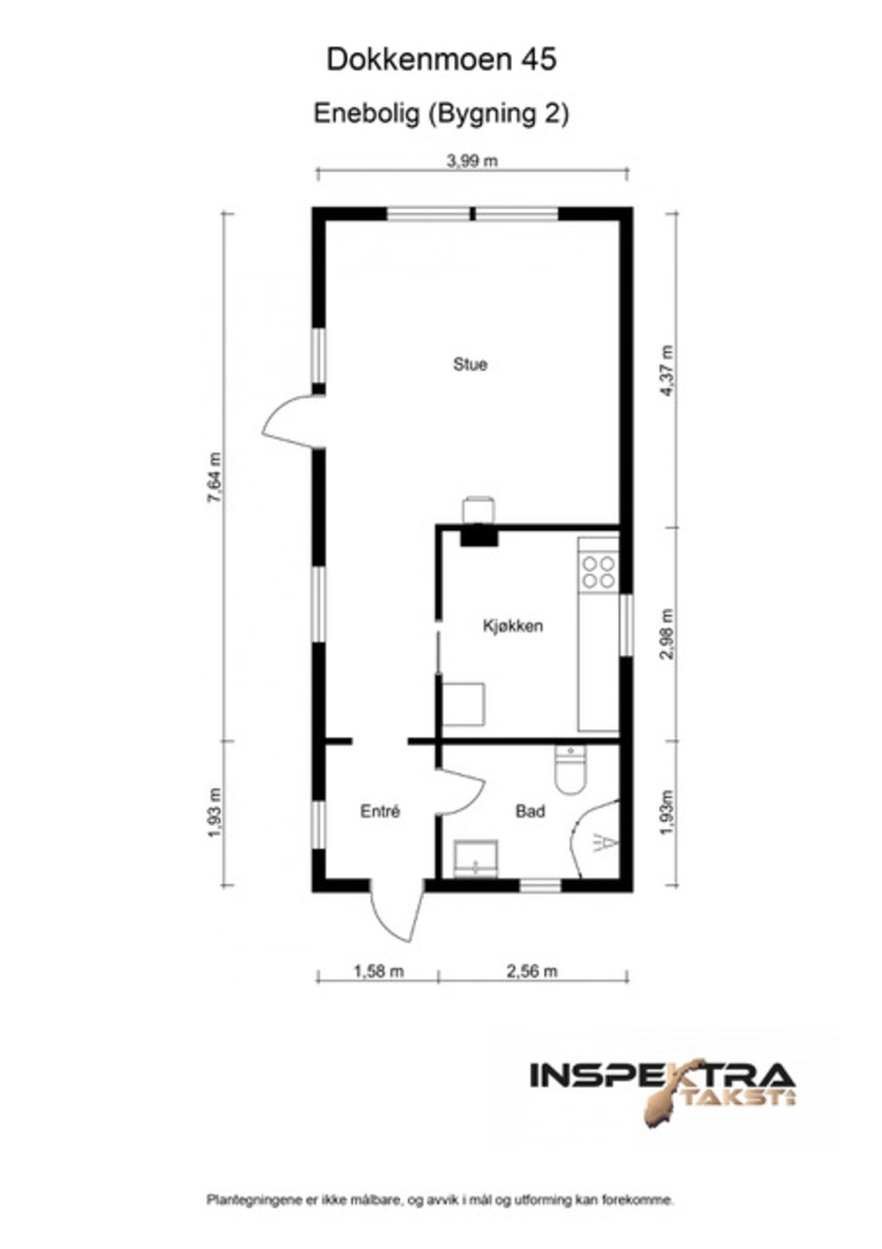 Plantegning- Dokkenmoen 43. Galleribilde