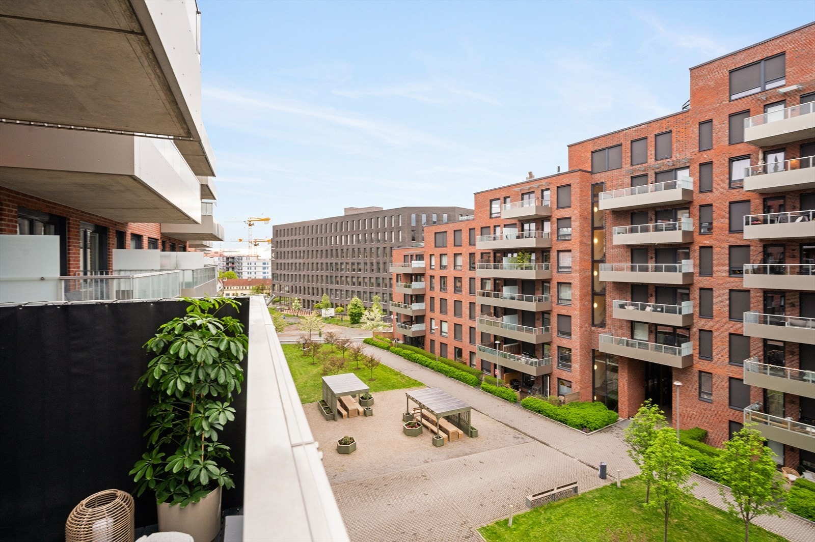 Hyggelig utsikt mot fellesområdene. Galleribilde