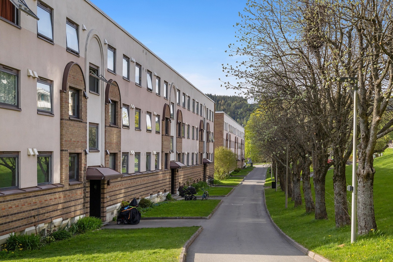 Foussum terrasse består av 466 boliger. Galleribilde