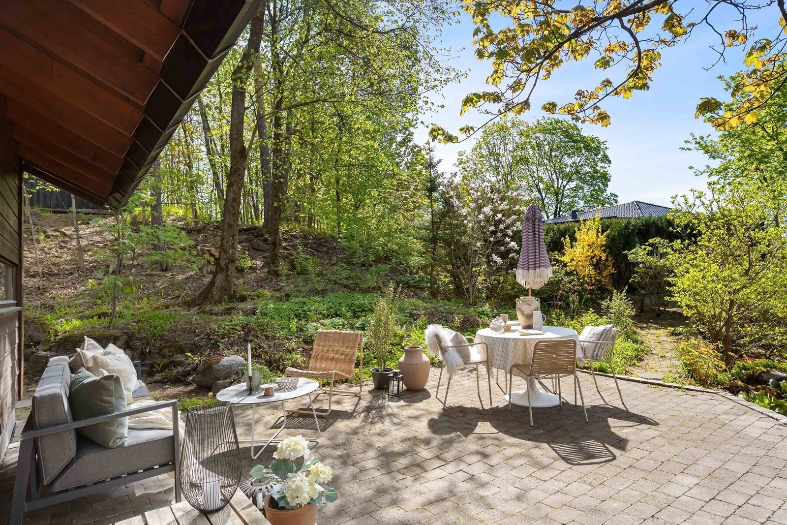 Her får dere skjermede uteplasser og gode solforhold. Galleribilde