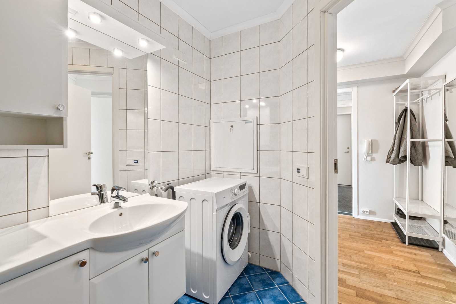 Badet har også opplegg for vaskemaskin. Galleribilde