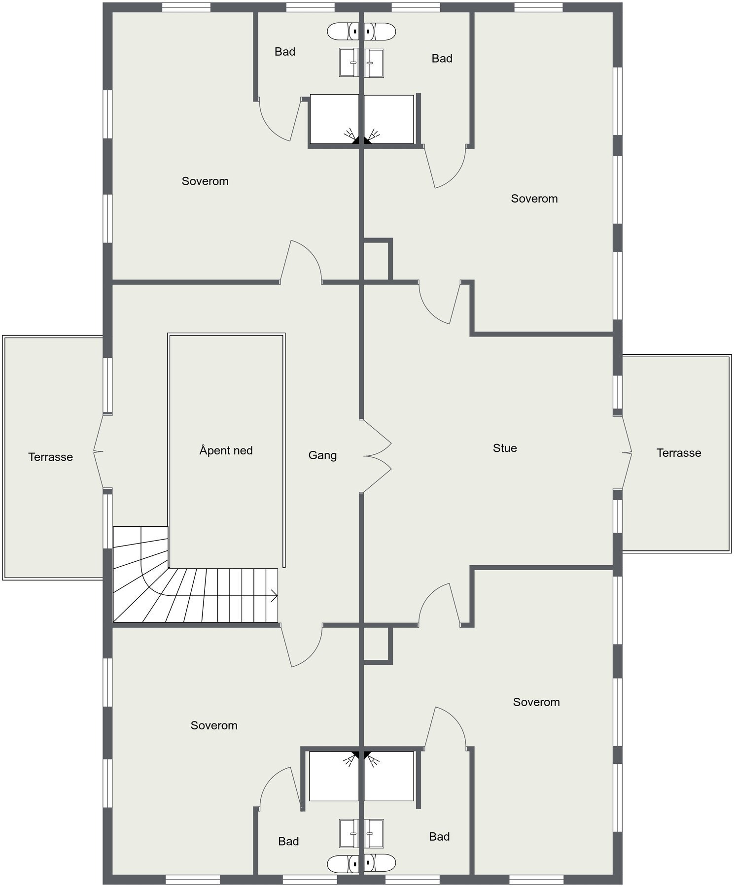 Plantegning 2.etasje. Galleribilde