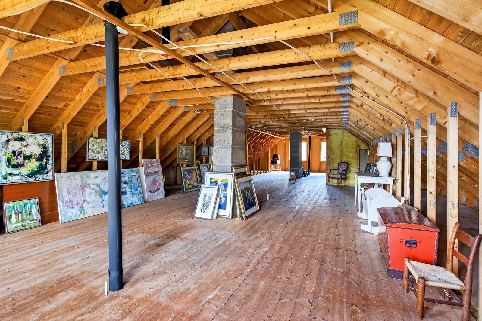 Stort loft med flere bruksmuligheter. Galleribilde
