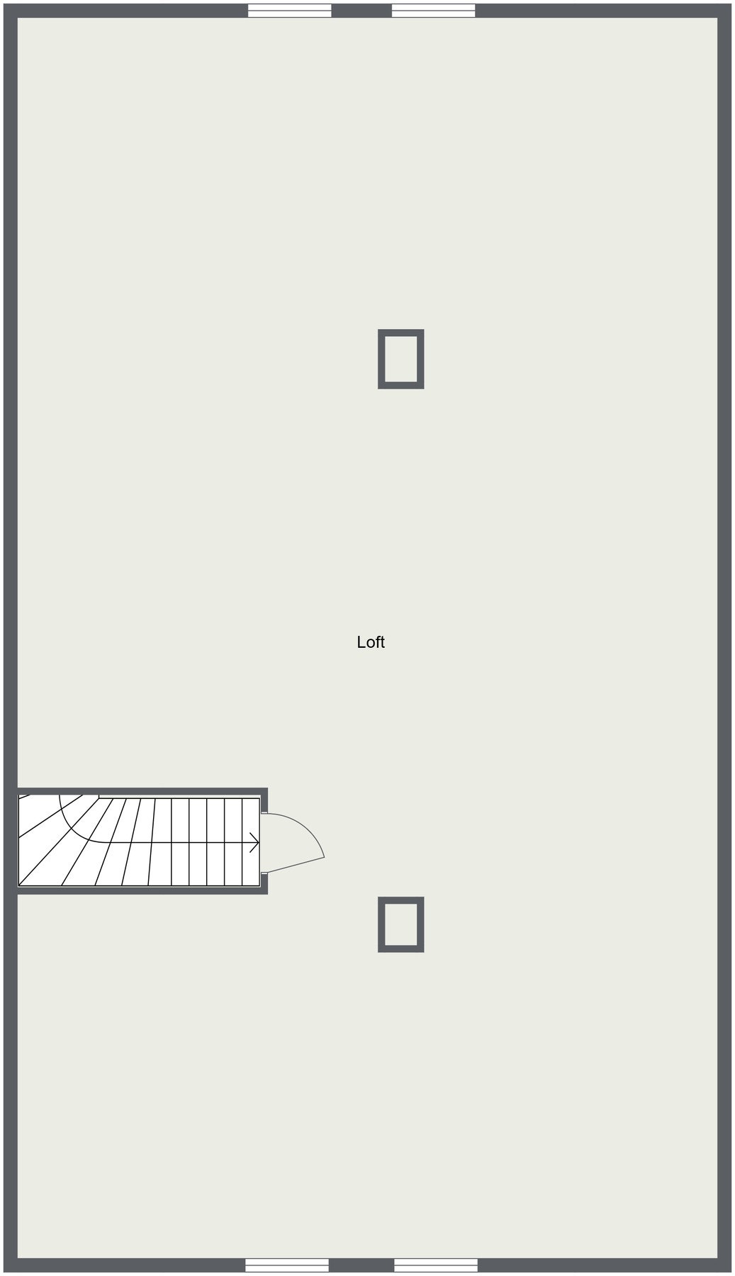 Plantegning loft. Galleribilde