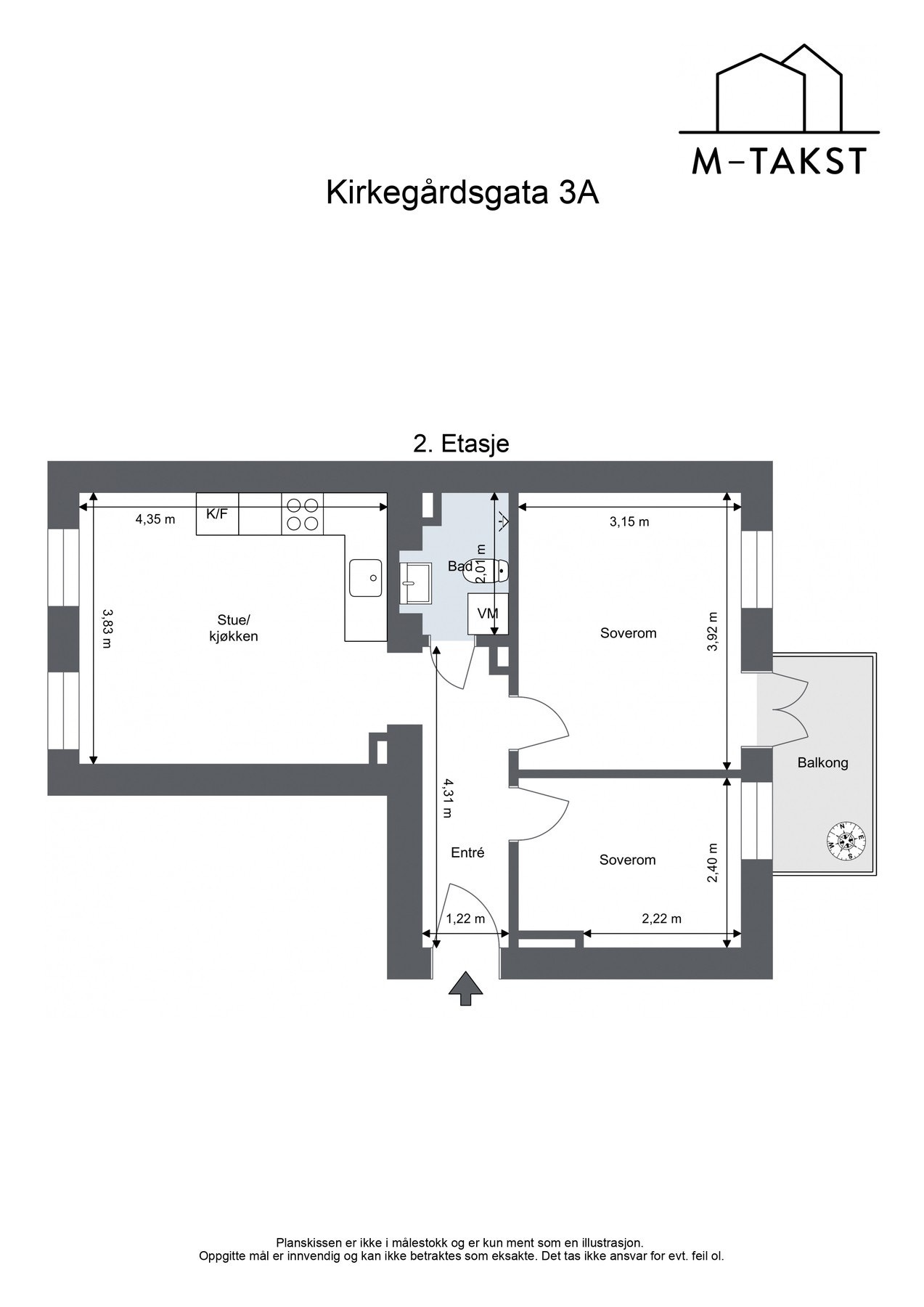Plantegning til orientering. Galleribilde